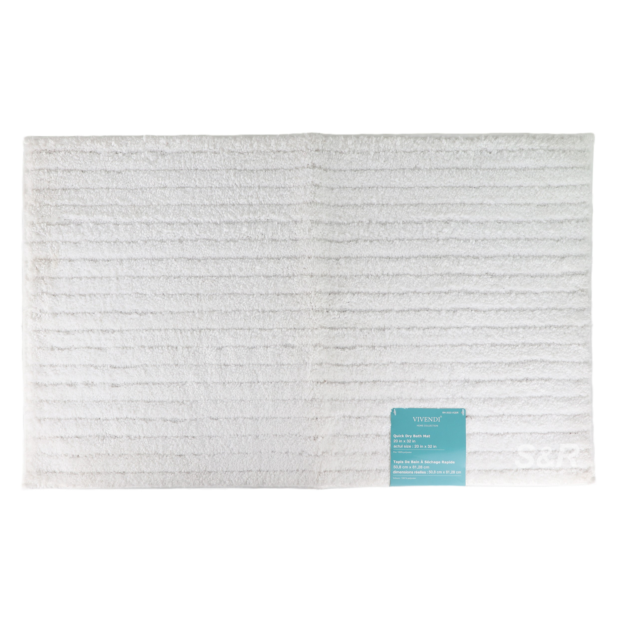 Vivendi Home Collection Quick Dry Bath Mat 1pc